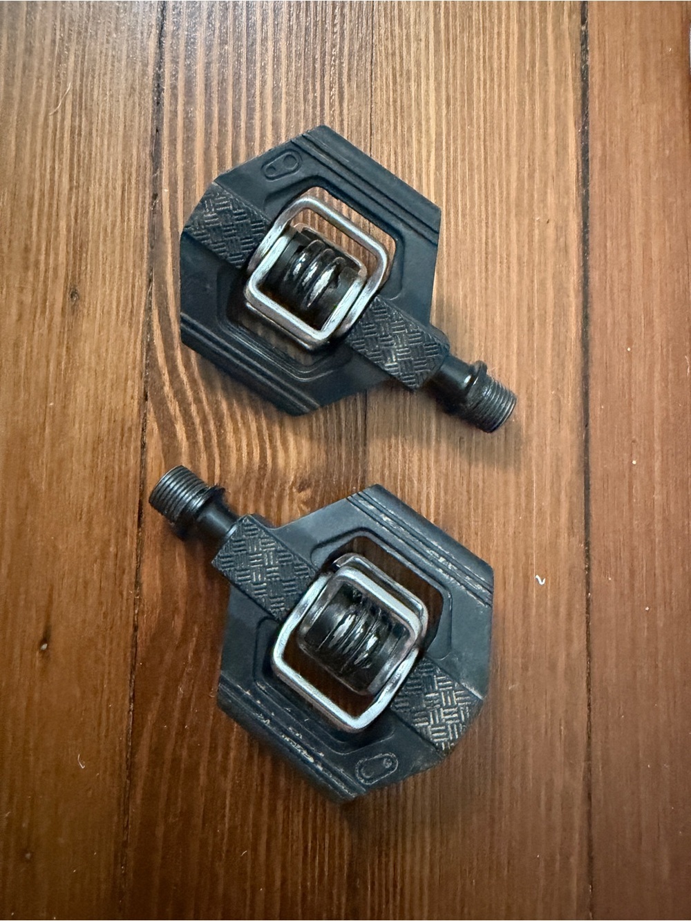 Black Clip-On Bike Pedals - Dual-Sided Platform